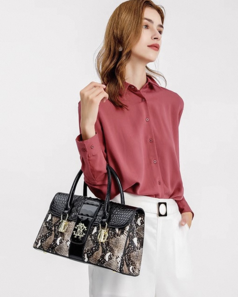 LTLR Designer Snakeskin Print Handbag – 2025 Limited Edition