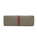 Genuine Leather Checkered Handbag | Elegant Everyday Shoulder & Crossbody Bag