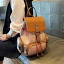 2025 Genuine Leather | Checkered Backpack