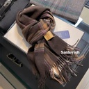 100% Australian Wool Simple Plaid Scarf | Premium Warm Winter Scarf for Women & Couple
