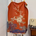 Sankrrish Cashmere-like Jacquard Shawl | Retro National Style Thick Winter Scarf