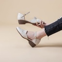 Women’s PU Leather | Mid-Heel Ankle Strap | Shoes Elegant | Comfortable | Everyday Chic