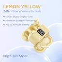 2-in-1 True Wireless Earbuds । Smart Digital Display Case । 30 Hours Battery Life